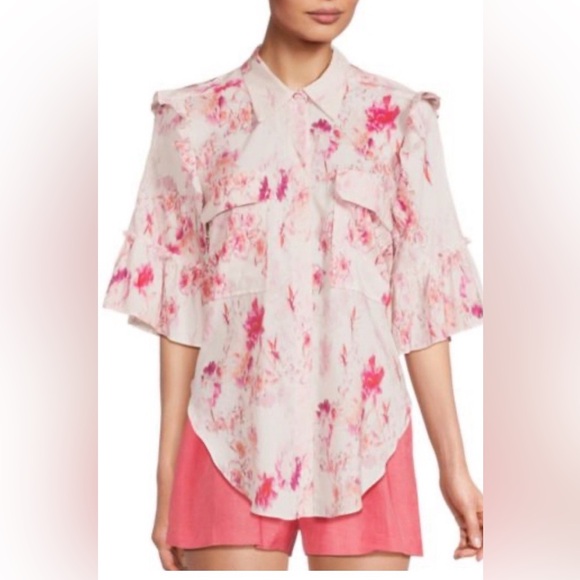 MISA Los Angeles Ana Top – “Abstract Rose Flora” – NWOT – Size Medium - Picture 2 of 9